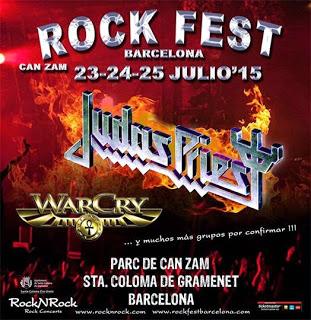 Judas Priest actuarán en el Rock Fest Bcn 2015