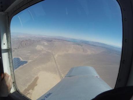 Vistas desde la avioneta. Skydive Las Vegas