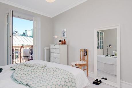 Revestimiento de tela y cristal pisos suecos decoración inspiración ikea estilo nórdico escandinavo decoración salones decoración cocinas cocina encimera madera cocina blanca moderna ikea blog decoració nórdica blanco madera decoración 