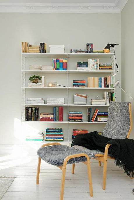 Revestimiento de tela y cristal pisos suecos decoración inspiración ikea estilo nórdico escandinavo decoración salones decoración cocinas cocina encimera madera cocina blanca moderna ikea blog decoració nórdica blanco madera decoración 