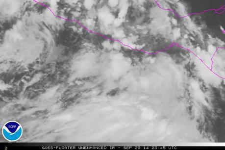 Baja presión al sur de Oaxaca(México) evolucionará a un ciclón tropical