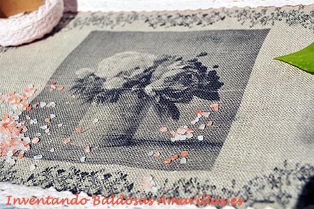 Transfer en tela: mantel individual Transfer en tela: mantel individual