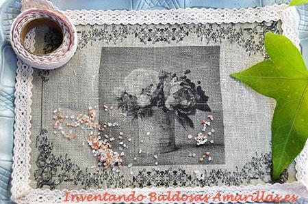 Transfer en tela: mantel individual Transfer en tela: mantel individual