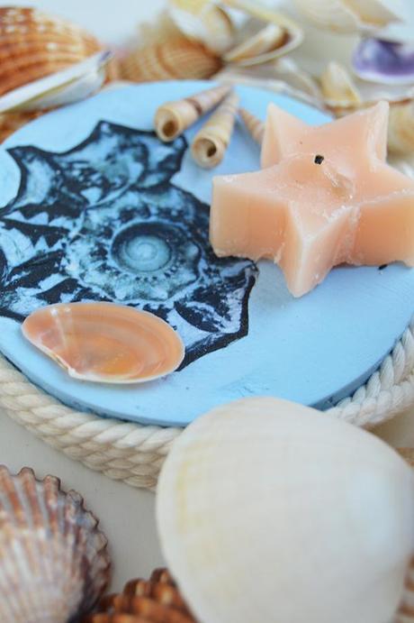 Portavelas de escayola Portavelas de escayola