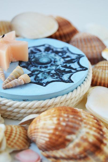 Portavelas de escayola Portavelas de escayola