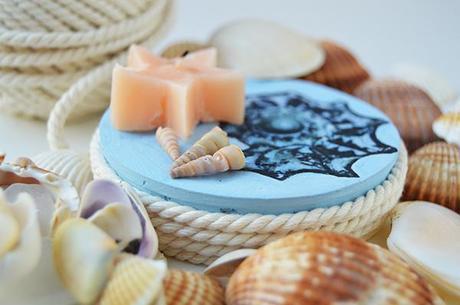 Portavelas de escayola Portavelas de escayola