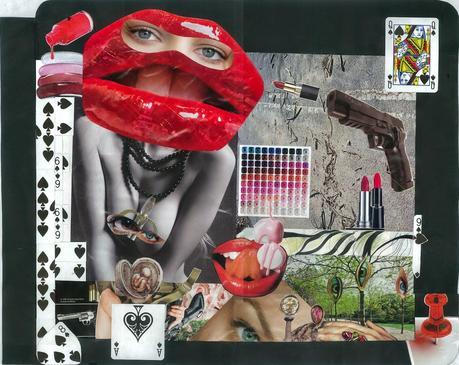 Dama de Picas. Collage 30 X 42 Cms. Dama de Picas. Collage 30 X 42 Cms.