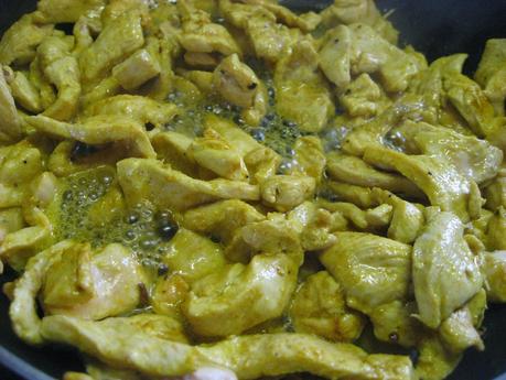 POLLO ESPECIADO CON CALABAZA