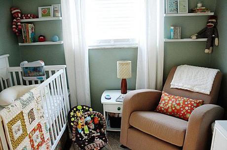 Small&Low Cost: 10 ideas para una habitación infantil pequeña Modern-nursery-with-colorful-details