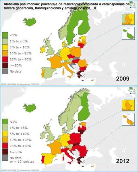 Las resistencias de la bacteria Klebsiella pneumoniae a un antibiótico llamado cefalosporina, aumentan anño tras año