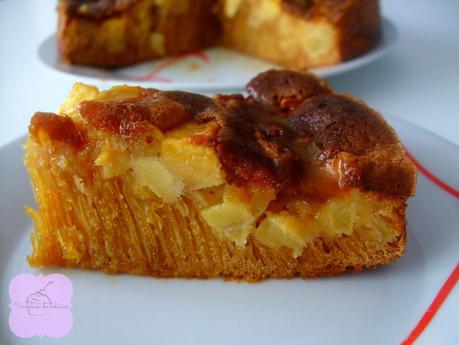 Bizcocho de manzana y toffee salado sin gluten