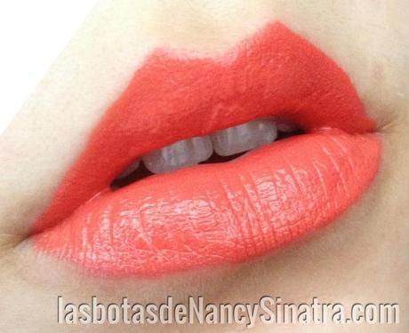 swatch lip tint h&m tangerine