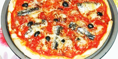 Pizza de pescado