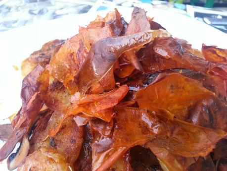 Chips de piel de tomate