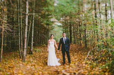 Una boda real de inspiración otoñal: Tim y Amanda