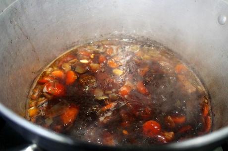 Avecrem casero: fondo oscuro de carne (ternera). Paso a paso