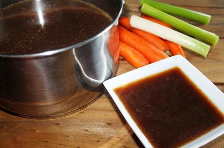 Avecrem casero: fondo oscuro de carne (ternera). Paso a paso