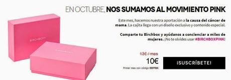 caja birchbox living pink