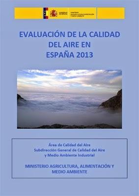 Informe de la Evaluación de la Calidad del Aire en España 2013