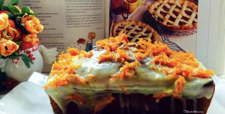 Bizcocho de zanahoria con chocolate blanco