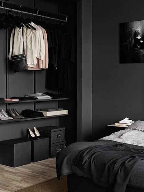 Estilo escandinavo ¿en negro? minimalismo negro interiores lujosos elegantes estilo nórdico escandinavo en negro Estilo escandinavo en negro decoración nórdica en negro decoración dramática colores oscuros blog interiores nórdicos blog decoración nórdica