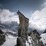 Alpinismo artístico en el monte Cervino suiza