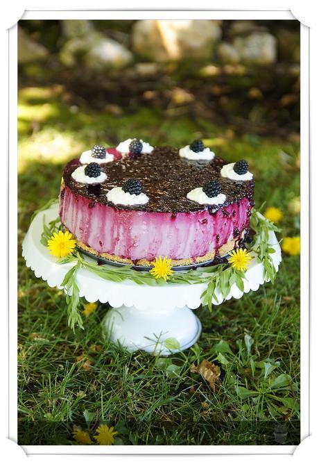 Tarta fresca de Queso y Moras