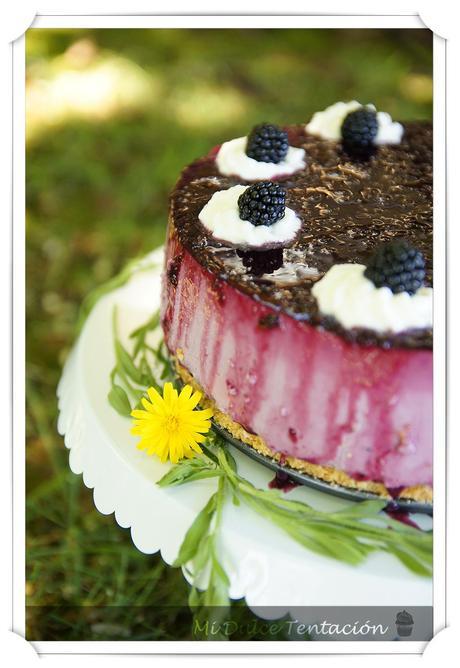Tarta fresca de Queso y Moras Tarta fresca de Queso y Moras