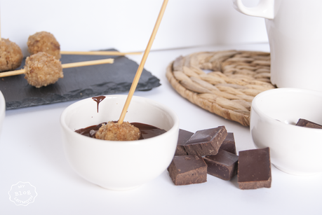 Bolitas de galleta con mantequilla y nuez de Macadamia