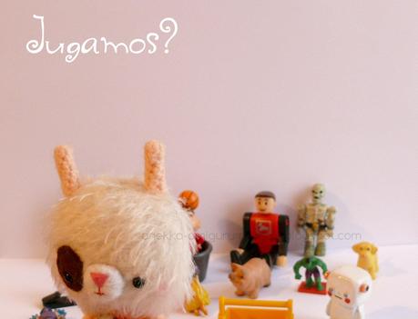 conejita de mohair hecha a mano