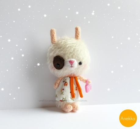 little bunny mohair amigurumi