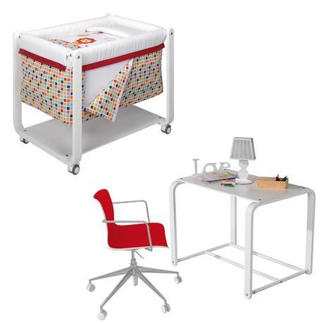 Minicuna convertible en escritorio, la Minicuna Due