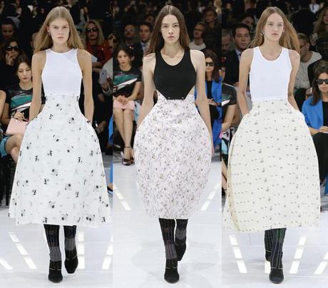 dior-ss2015-desfile-moda-faldas amplia estilo miriñaque