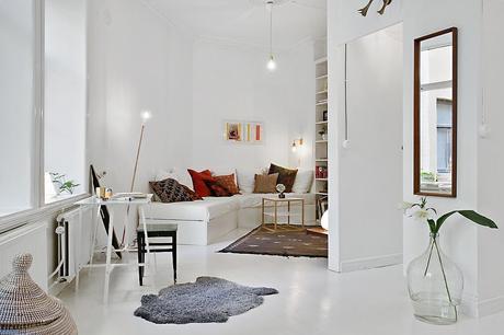 50m2 de estilo nórdico