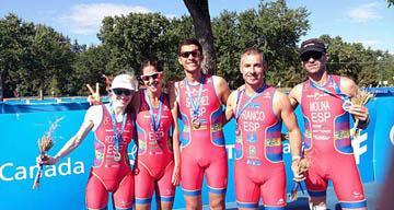 Triatletas españoles