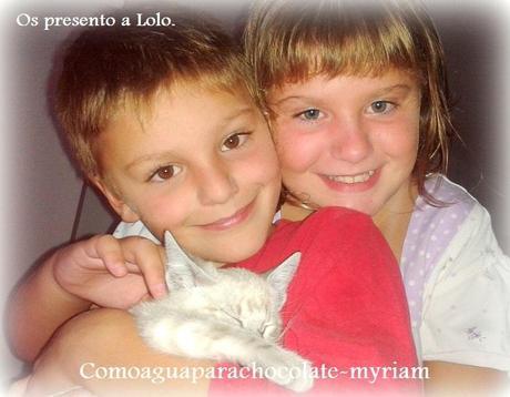 OS PRESENTO A LOLO Y SU PASTELITO GATUNO.