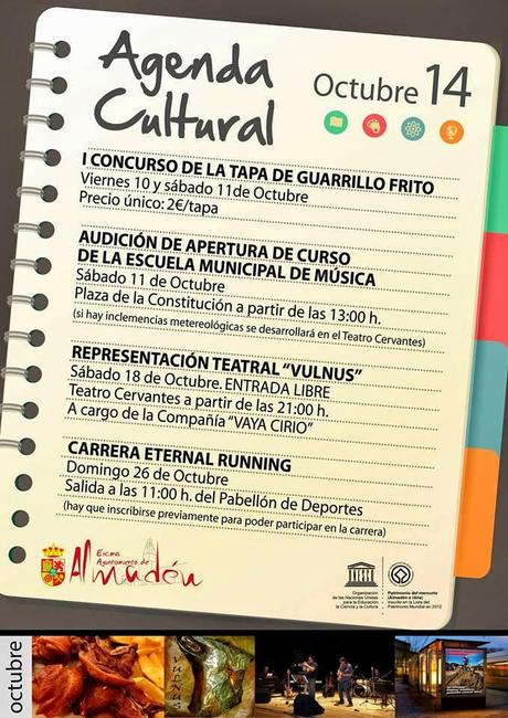 Agenda Cultural octubre 2014 en Almadén