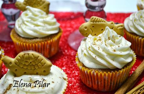 Cupcakes de manzana asada con canela y brandy