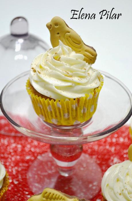 Cupcakes de manzana asada con canela y brandy