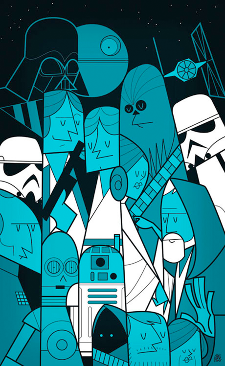 Ale giorgini ilustrador fan art starwars game of thrones the big bang theory series tvs regalos camisetas lord of rings popeye simpsons