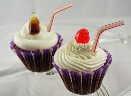 Cupcakes y frosting de Coca Cola