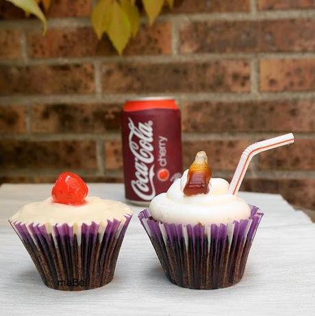 Cupcakes y frosting de Coca Cola