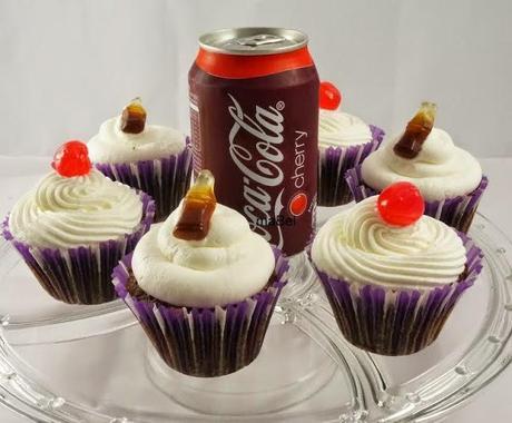Cupcakes y frosting de Coca Cola