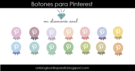 Freebies: Botones de Pinterest para el blog + tutorial