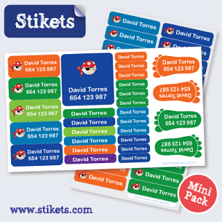 #NosGuta: Etiquetas adhesivas para el cole