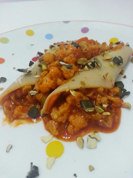 Pennoni con Boloñesa de Coliflor