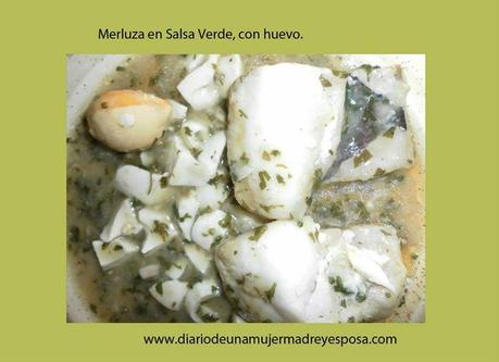 Merluza en salsa verde, salsa verde, merluza, pescado, cocina, gastronomia, receta, como hacer una salsa verde, 