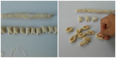 Pisarei e faso piacentini (ñoquis de pan rallado)