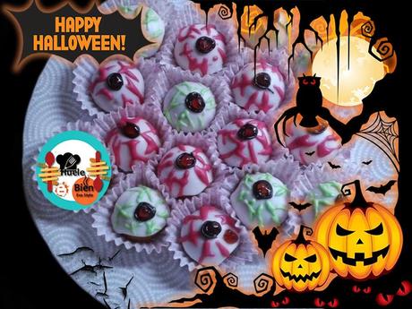 Pops cake ojos de Halloween