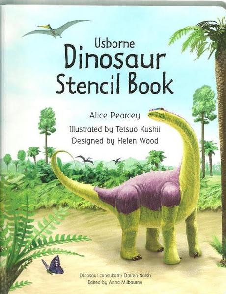 Dinosaur Stencil Book